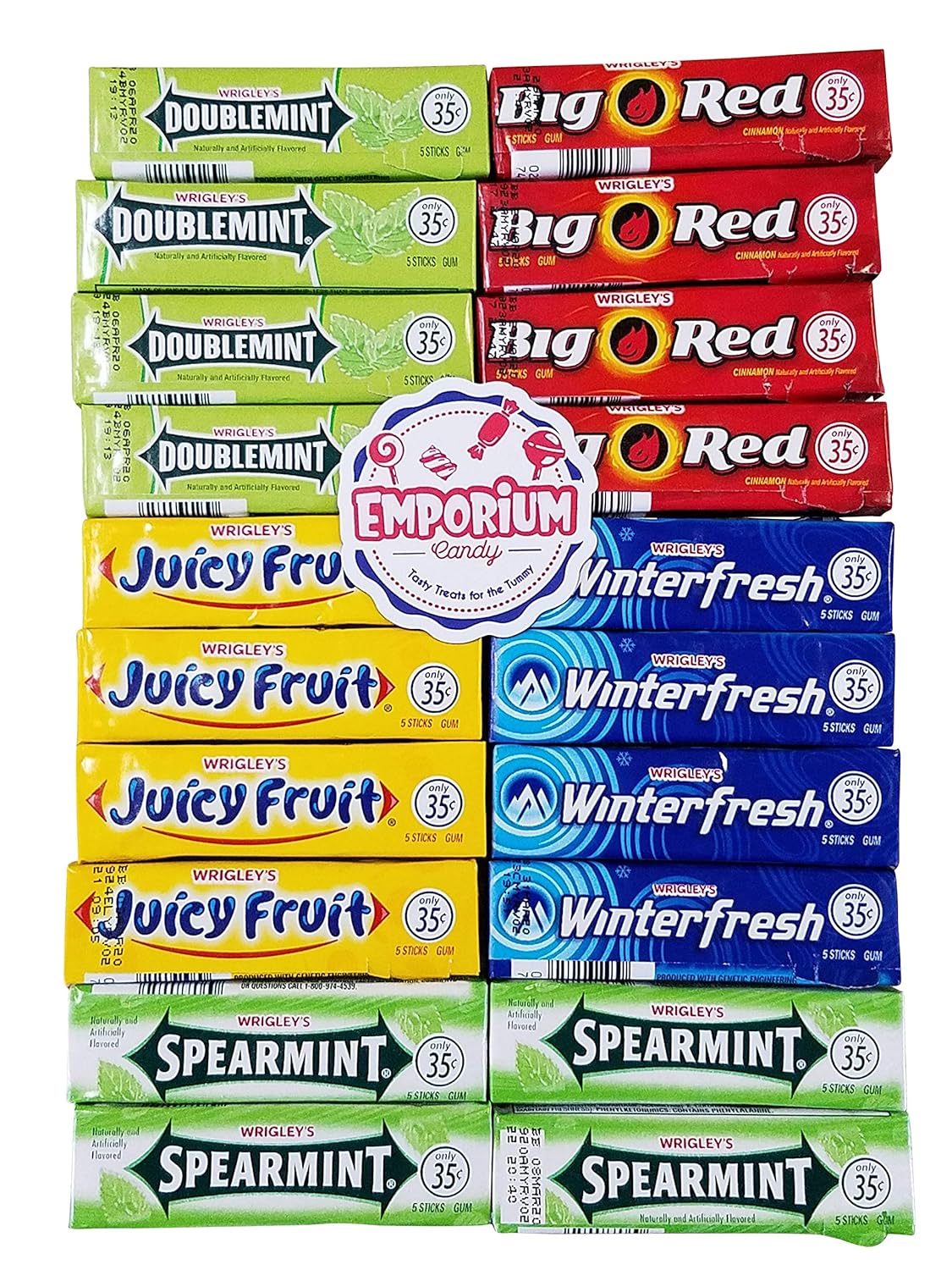 Double Mint, Spearmint, Juicy Fruit, Big Red, Winterfresh - Chewing Gum