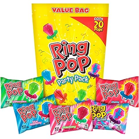 Ring Pop - Individually Wrapped Bulk Variety Party Pack
