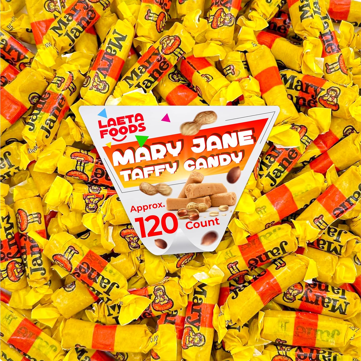 Mary Jane Candy - Peanut Butter Flavored Taffies