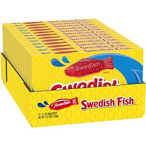 SWEDISH FISH - Soft & Chewy Candy 12 Boxes