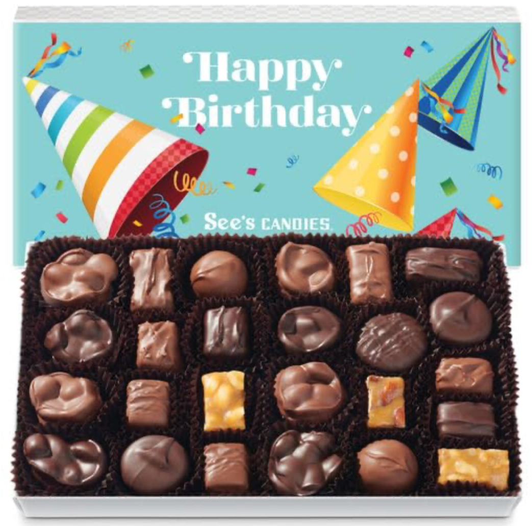 See's Candies - Happy Birthday Nuts & Chews