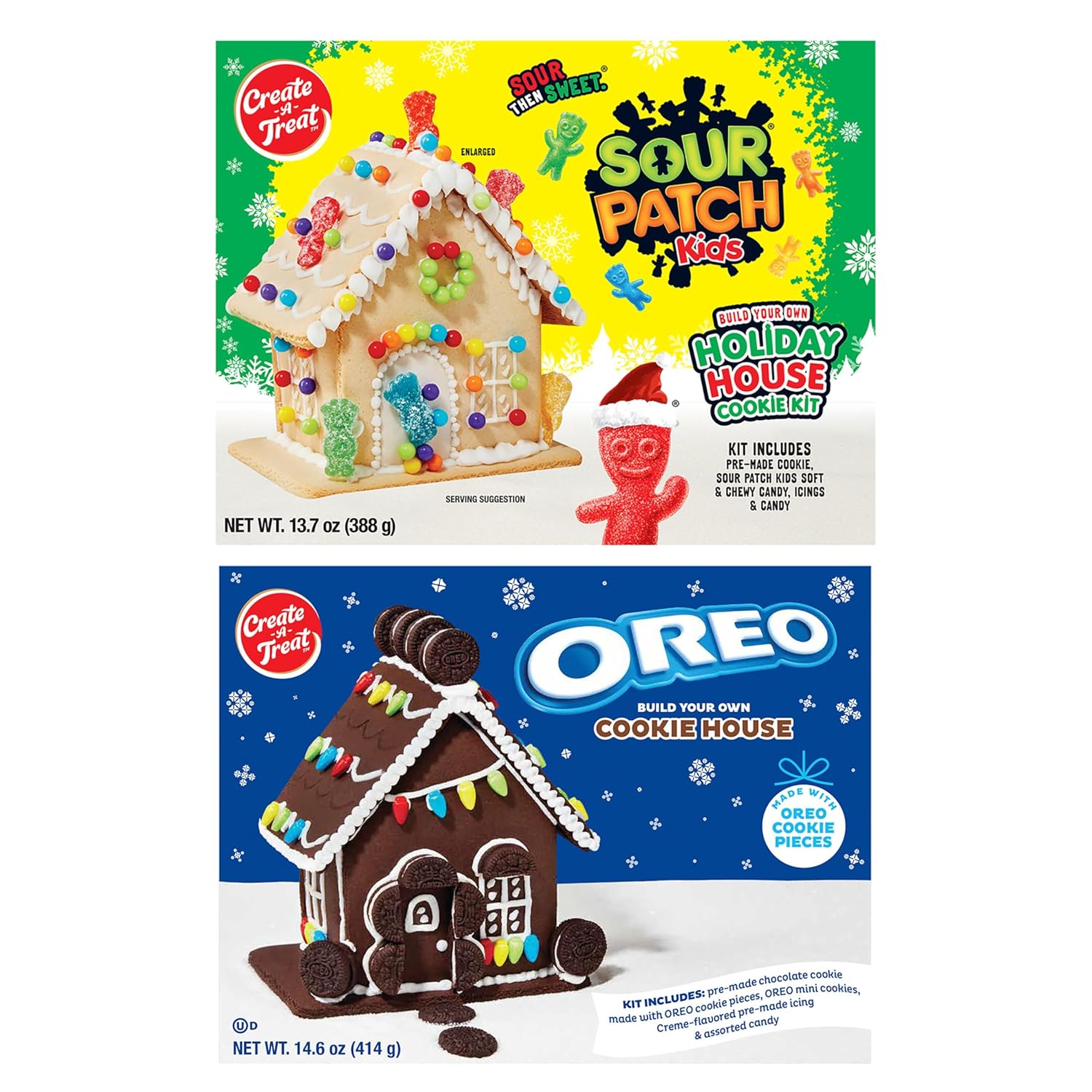 OREO and SOUR PATCH KIDS Holiday Cookie House Decorating Kits