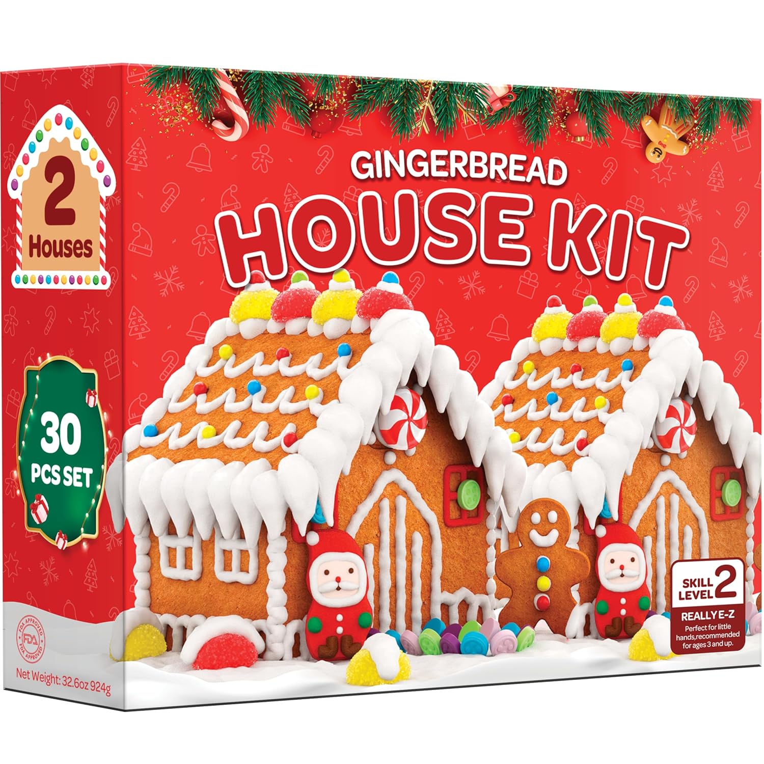 Gingerbread House kit Fun Holiday Activity for Kids